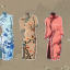 汤加发行的《旗袍上的春夏秋冬》邮票设计创意释义